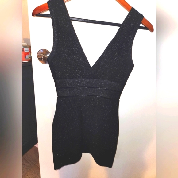 BEBE Shimmer Bandage Minidress - Worn once!! FINAL DROP!! - Picture 1 of 5